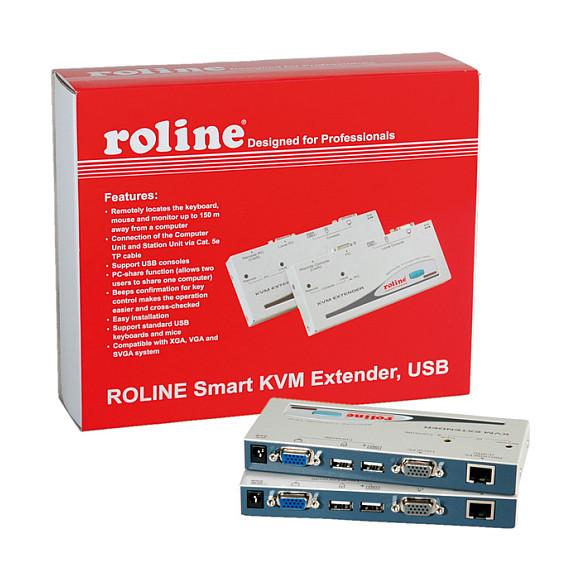Extender KVM ROLINE 14.01.3249, VGA, USB, RJ45, deri në 150m - Hiri - 3