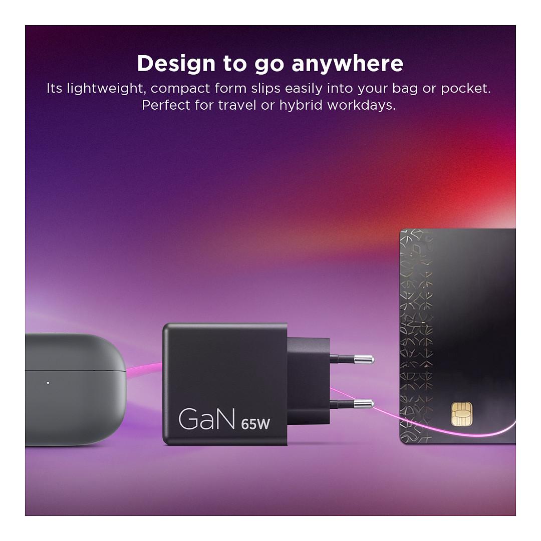 Adapter për Pajisje Lenovo Dual USB-C 65W GaN / 65W / USB Type-C / AC - Zezë - 11