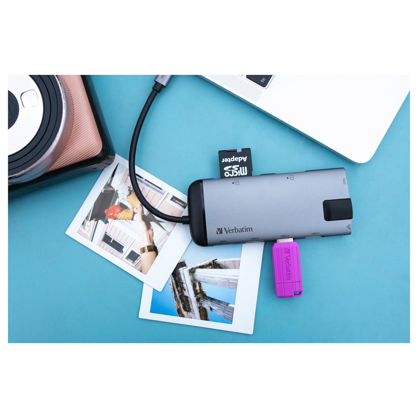 Kartë Memorie microSDXC Verbatim Pro, 256GB, Class 10, UHS-I, U3, V30, A2, me Adapter SD - Zezë - 4