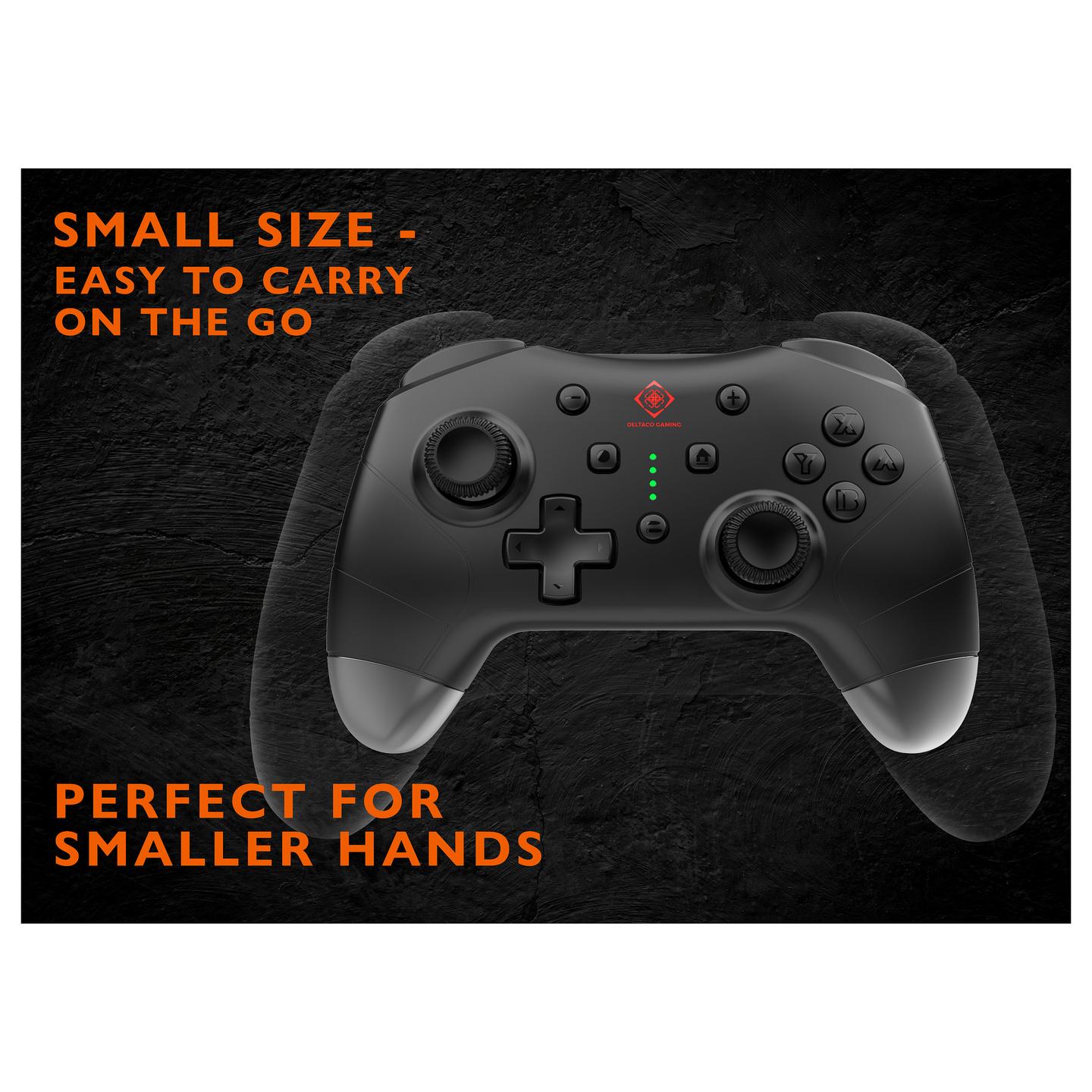 Kontroller për Nintendo Switch / PC Deltaco Gaming GAM-183 Mini Controller / Wireless / Bluetooth 5.1 – Zezë - 4