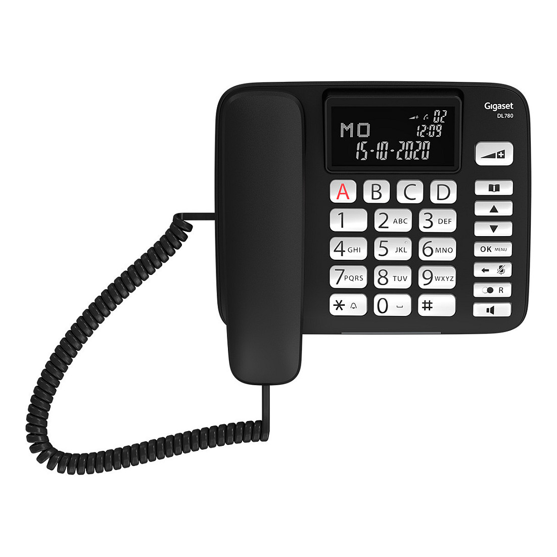 Telefon i thjeshtë Gigaset DL780 Plus / Analog / DECT & Hands-Free - Zezë - 7