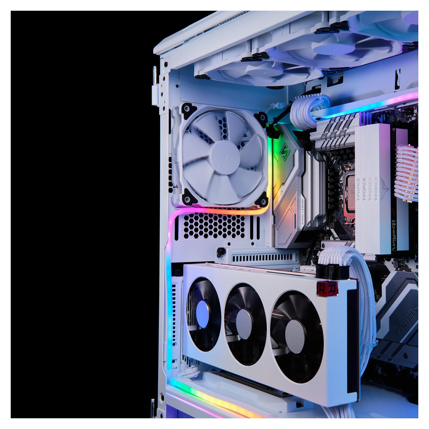 Shirit LED ARGB Phanteks NEON M5, 55cm, 38 LED, 5V - Bardhë - 4
