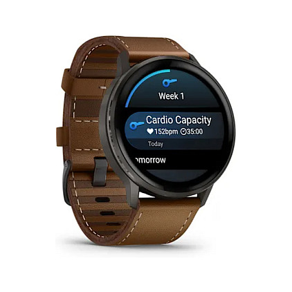 Orë e Mençur Garmin Venu 4 / 45 mm / AMOLED 1.4" / GPS / Monitorim i Rrahjeve të Zemrës - Kafe - 3