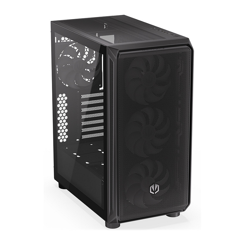 Kasë PC ENDORFY Arx 500 ARGB / ATX / ITX / Micro ATX / 4x 140mm ARGB Fan / SSD 2.5" / HDD 2.5"/3.5" - Zezë - 9
