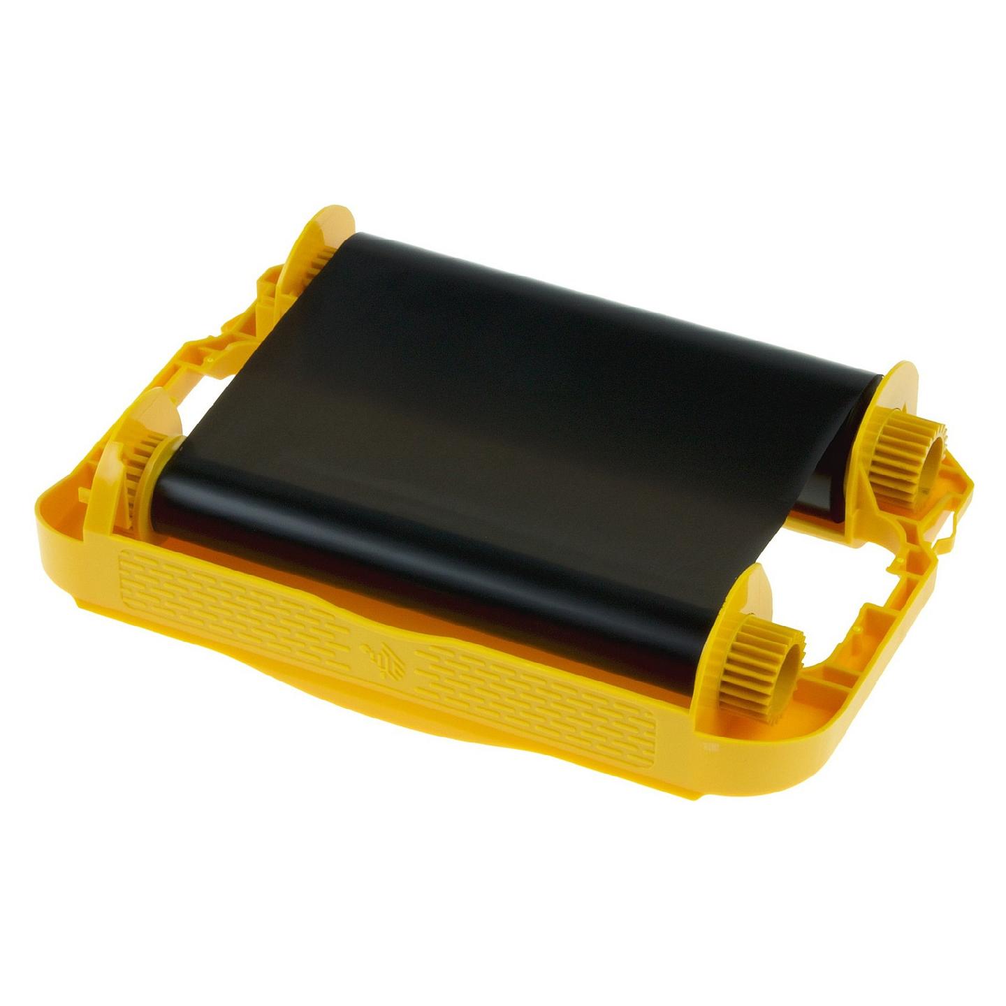 Shirit për printer etiketash Zebra 04800CT11007, rrëshirë, 110 mm × 74 m, 6 copë, për ZD420c dhe ZD420c-HC - Zezë
