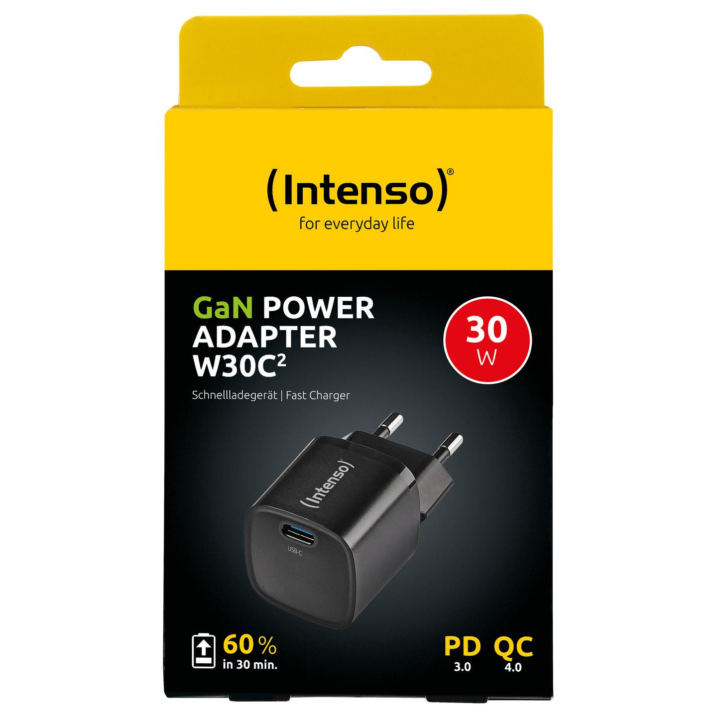 Adapter Intenso W30C² GaN / USB-C / 30W / PD 3.0 / PPS / QC 4.0 - Zezë - 2