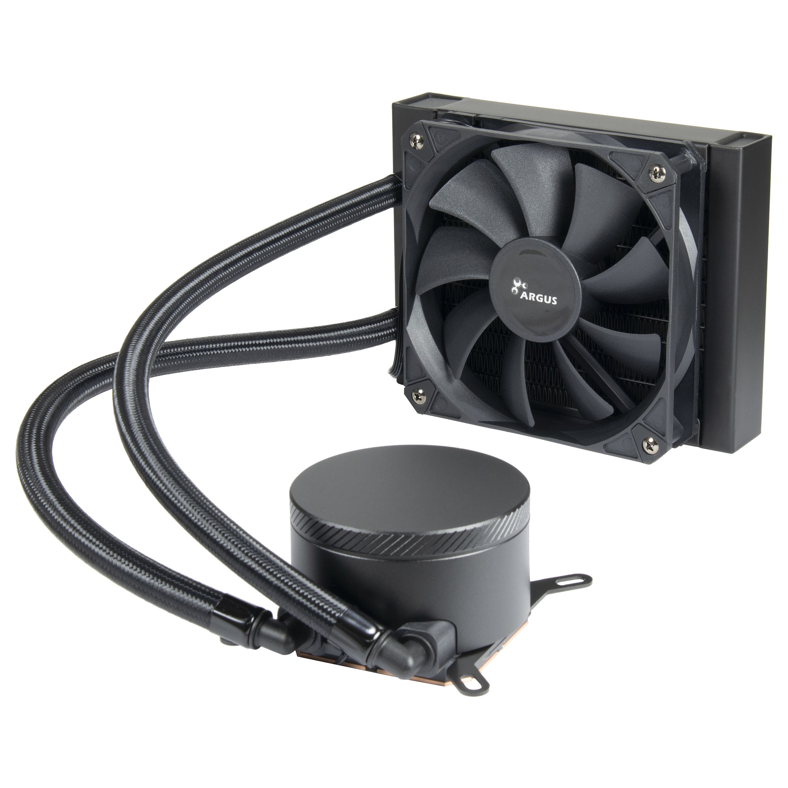 Ftohës për Procesor Inter-Tech B-120 / 120mm / 4-Pin PWM / 800–1800 RPM - Zezë