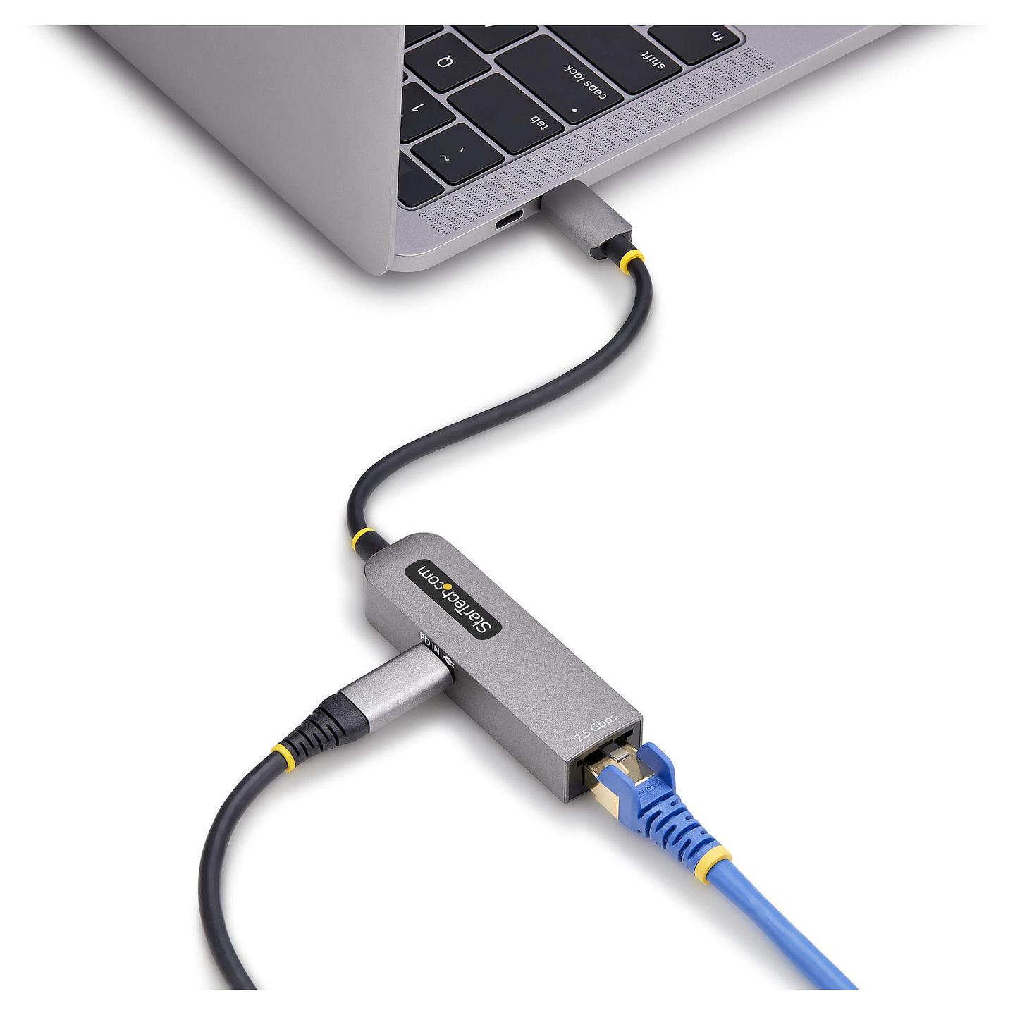 Adapter Rrjeti USB-C StarTech 2GPD3-USB-C-ETHERNET, 2.5GbE, RJ45, 100W PD - Gri - 12