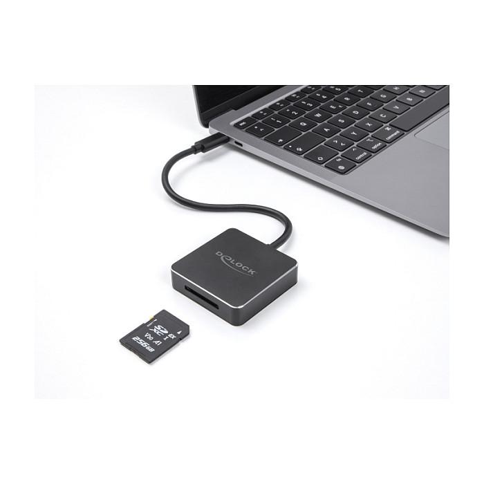 Lexues Kartelash DeLOCK 91019 / SD Express / SD / SDHC / SDXC / UHS-I / UHS-II / USB 3.2 Gen 2 / USB-C / 10 Gbit/s - Zezë - 2