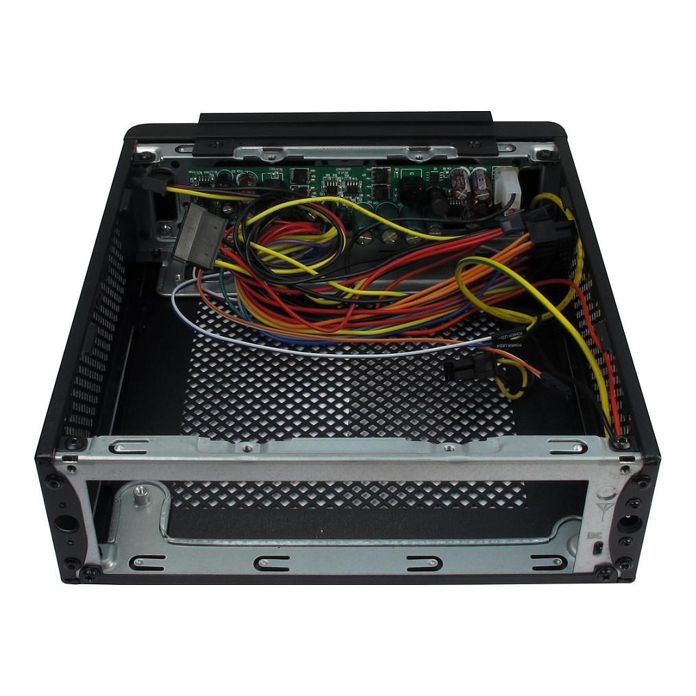 Kasë Inter-Tech ITX-603, Mini-ITX, Mini-Tower, 2x 2.5", Slim-DVD, Furnizim 60W - Zezë - 5