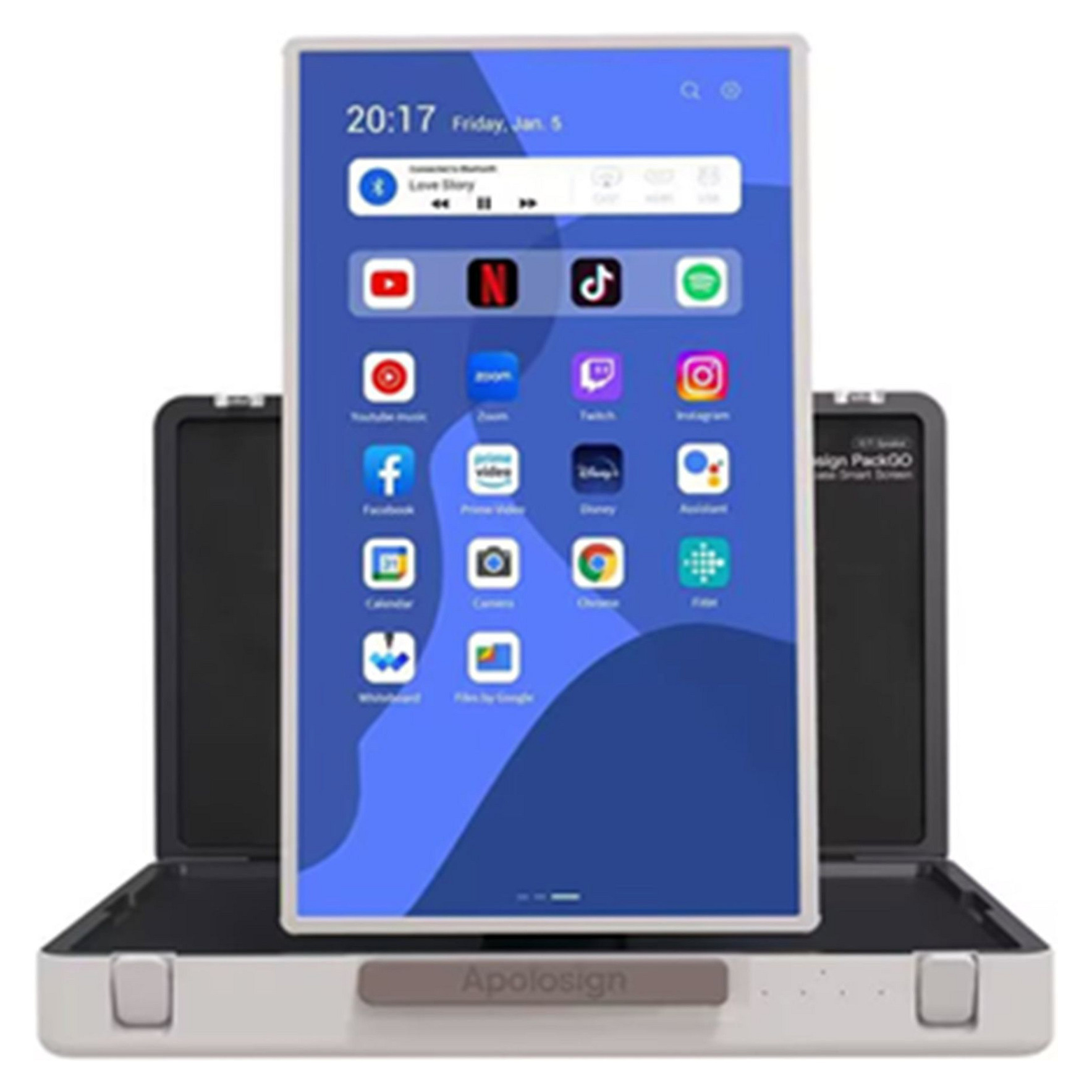 Monitor Allnet Presentation Suitcase / 27″ / Full HD IPS Touch / 14ms / Android 13 / HDMI/ Me bateri & valixhe transporti -Zezë