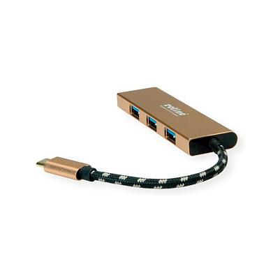 Hub ROLINE 14.02.5049-5 / 4x USB-A / USB-C / USB 3.2 Gen 1 / 5Gbps – Ari - 2