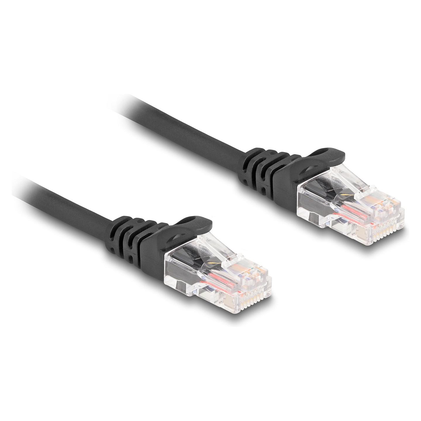 Kabllo pĂ«r Rrjet DeLOCK 87994, RJ45 Mashkull nĂ« RJ45 Mashkull, Cat.5e, Spirale, 3 m â ZezĂ« - 2
