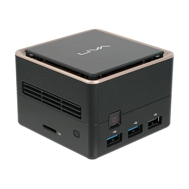 Mini Kompjuter ECS LIVA Q3 Plus, Ryzen R1505G, 4GB DDR4, 64GB, Radeon Vega 3 - Zezë - 2