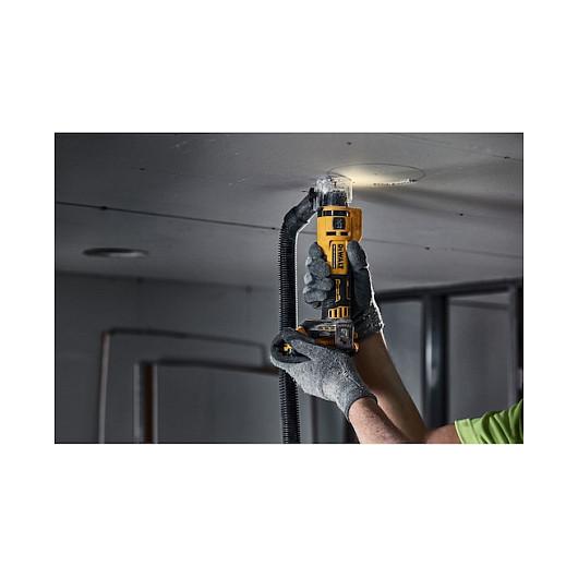 Frezë për Gipskarton me Bateri DeWALT DCE555N-XJ, 18V, Brushless, 26000rpm, 1/4", 1/8" - Zezë/Verdhë - 6