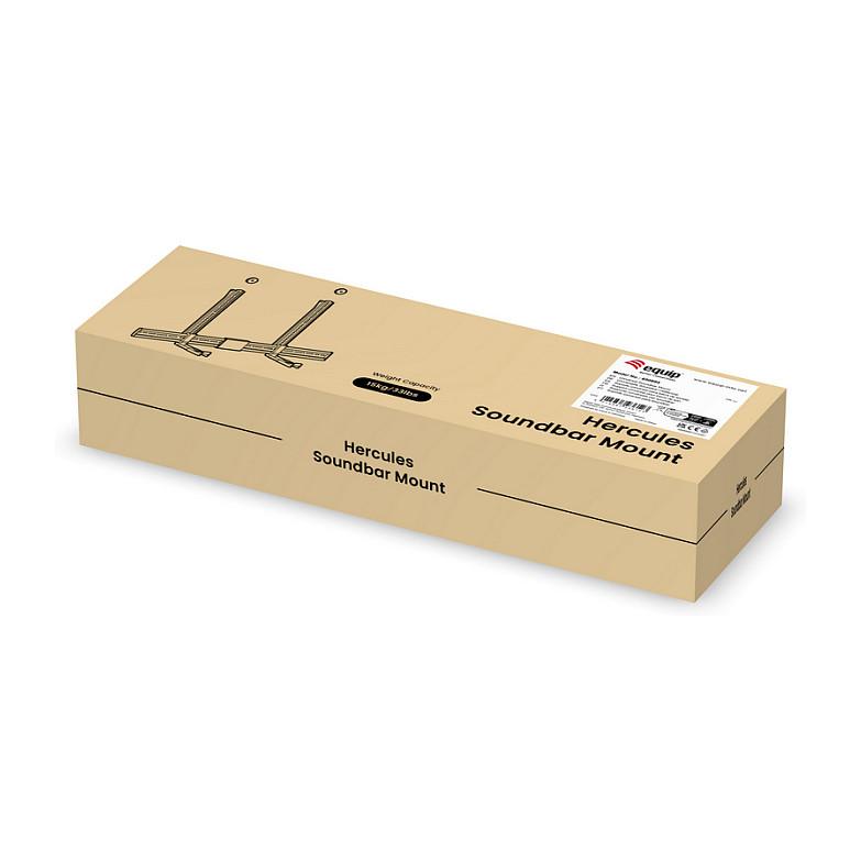 Mbajtëse për Soundbar Equip 650895 , për mur , deri 15kg , 86–155mm , VESA deri 800x400 - Zezë - 12