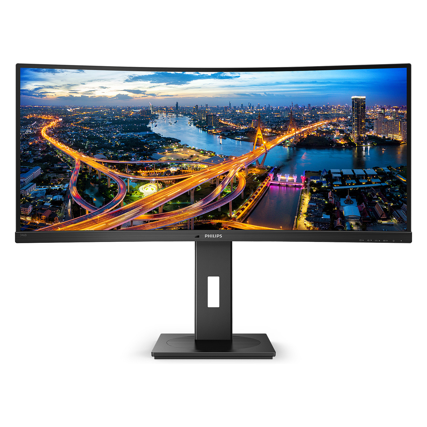 Monitor Philips B Line 346B1C/00 / 34" / UltraWide WQHD VA Curved / 100Hz / 4ms / USB-C+HDMI+DP+USB - Zezë - 8