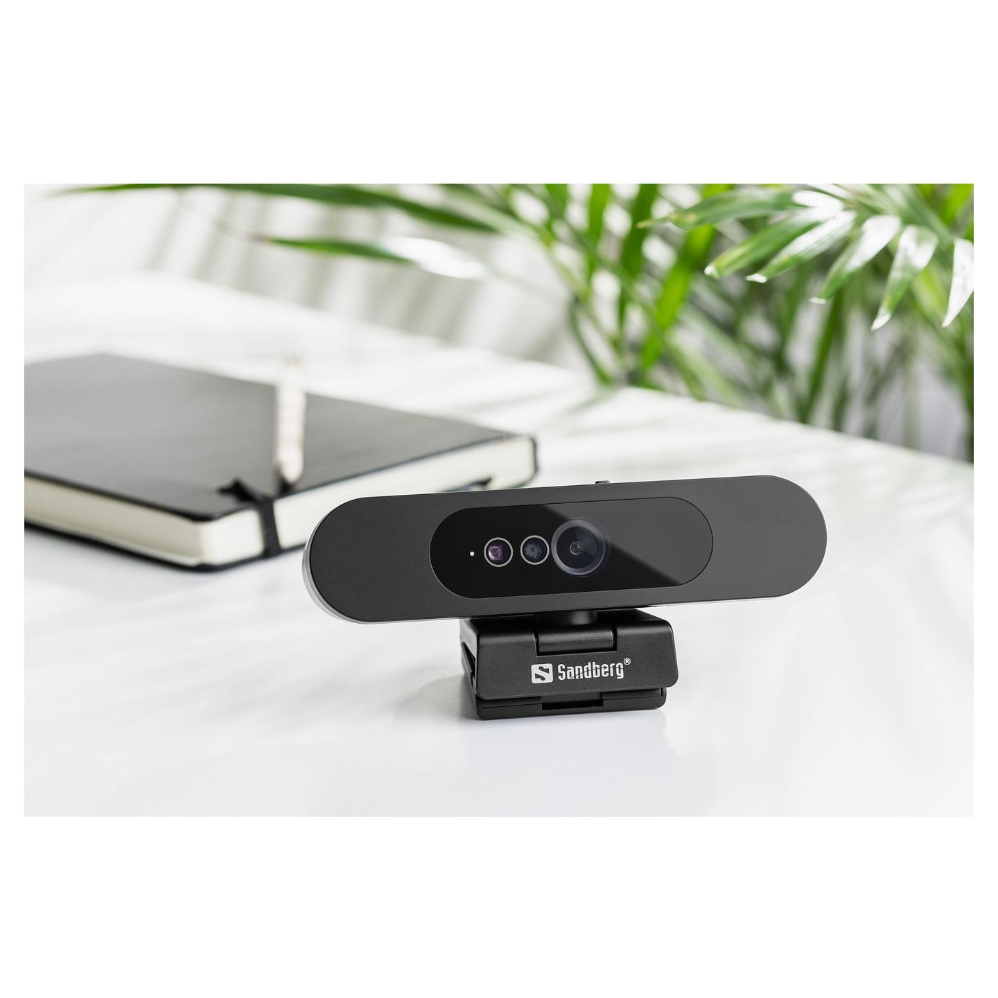 Webcam Sandberg Face Scan / 134-40 / Full HD 1080p / 2MP / Stereo Mikrofon / Windows Hello – Zezë - 7