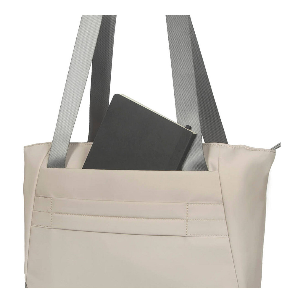 Çantë për laptop Targus Avila TBA00113GL / Tote / 16" / 13 L / Water-Resistant / Recycled Material / Laptop & Tablet Compartment / Magnetic Closure / Front Zipper Pocket - Krem/Gri - 8
