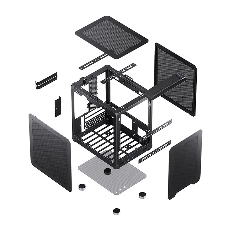 Kasë PC JONSBO C6 Handle / Mini Tower / Micro-ATX / Mini-ITX / Mesh - Zezë - 30
