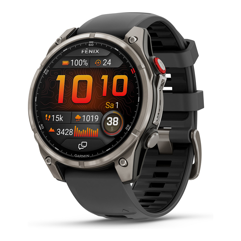 Orë e Mençur Garmin fēnix 8 Pro 47mm / AMOLED 1.4" / GPS / LTE / Bluetooth / Wi-Fi / NFC / 32GB / Sportive & Shëndetsore- E Zezë