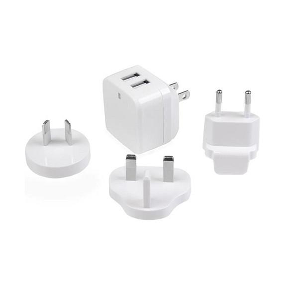 Karikues StarTech USB2PACWH / 2x USB 2.0 / 17W / 4 priza – Bardhë