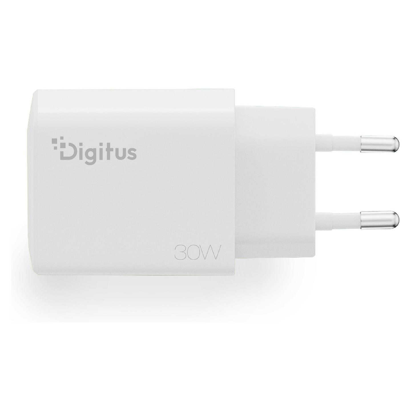 Adapter Digitus DA-10304 / 100W / GaN / 2x USB-C + 1x USB-A / Fast Charging - Bardhë - 2