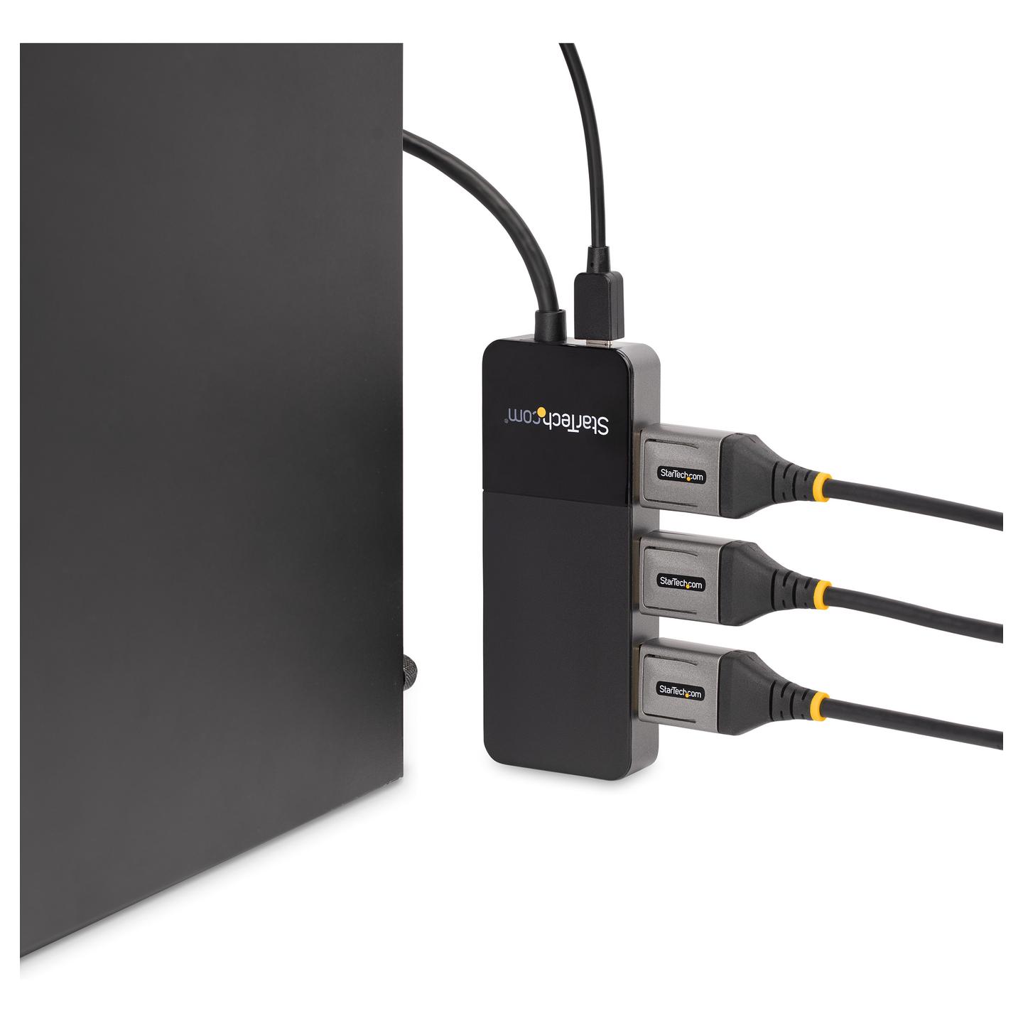 Kabllo DisplayPort StarTech.com MST14DP123DP / DisplayPort 1.4 / 1 në 3 DisplayPort / MST / 8K 30Hz - Zezë - 6