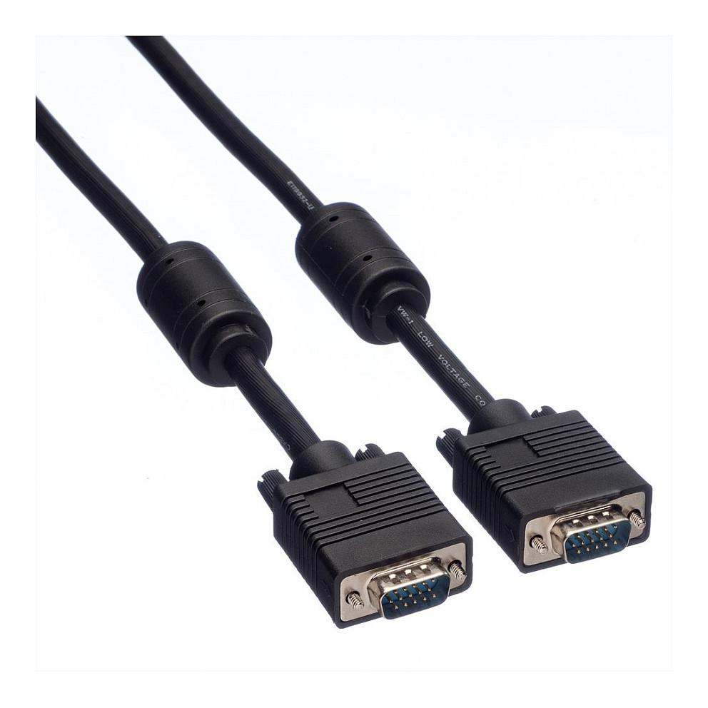 Kabllo VGA ROLINE 11.04.5653 / VGA (D-Sub) / HD-15 / 3m - Zezë - 3
