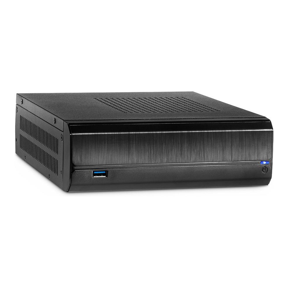 Kasë Inter-Tech JX-500, Mini-ITX, Mini-Tower, 1x 2.5", 1x USB 3.0, VESA - Zezë - 2