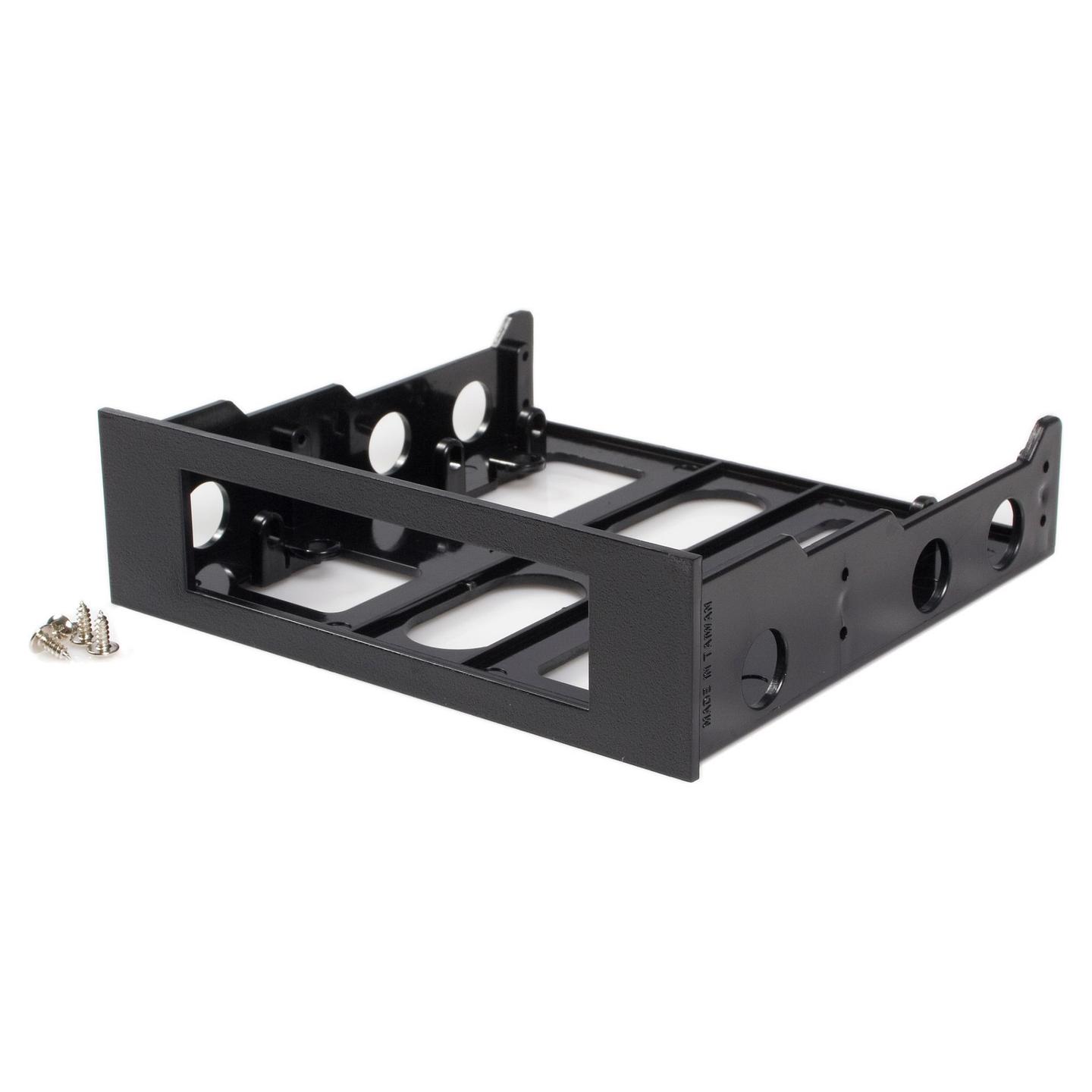 Përshtatës për Bay 3.5" në 5.25" StarTech.com BRACKETFDBK, Montim për Pajisje Frontale, Plastikë – Zezë - 2