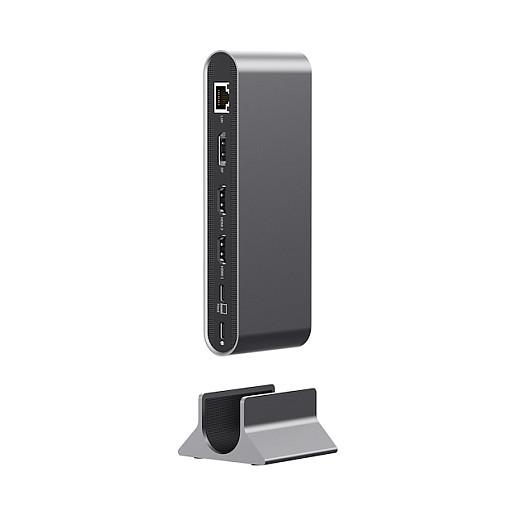 Docking Station USB-C Acer HP.DSCAB.022, 15-in-1, 2× HDMI, DisplayPort, USB 10Gbps, Gigabit Ethernet, MicroSD, 100W PD - Argjend - 3