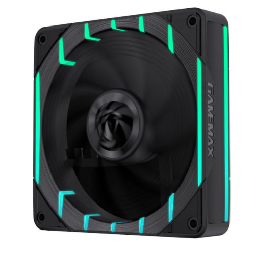 Ftohës për Kasë GameMax Tornado T12 Reverse ARGB / 120mm / PWM / 2200 RPM / ARGB – Zezë - 2