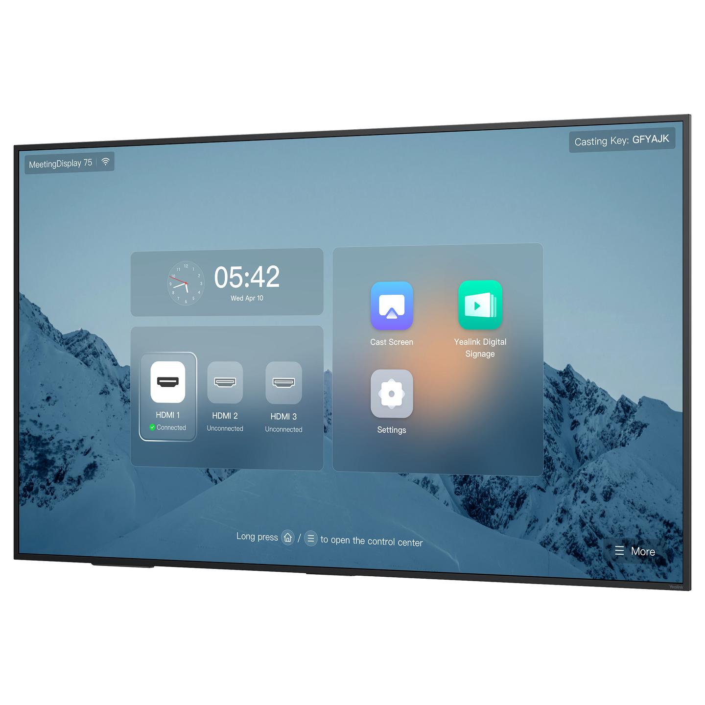Sisteme për Konferencë Yealink MD75 / 75" / 4K / IPS / 2 Speaker / Android 13 - Zezë - 3