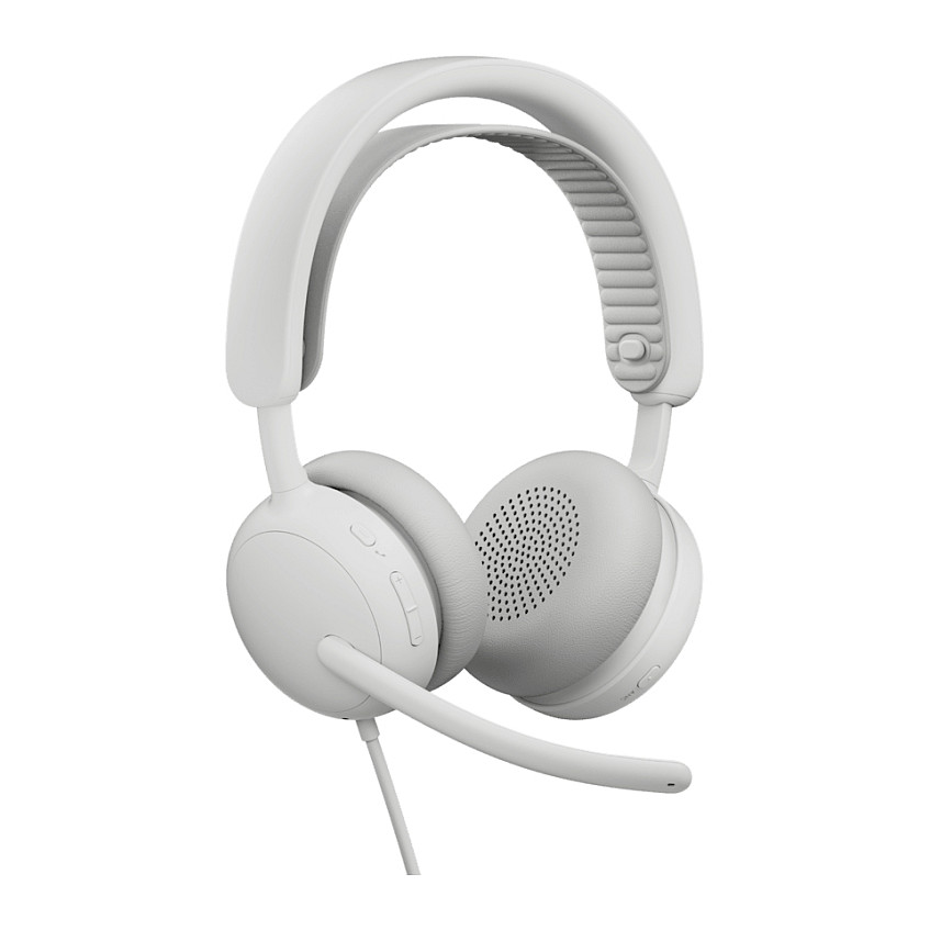 Kufje me kabllo Logitech Zone Wired 2 / USB-C & USB-A / ANC - Off-white - 4