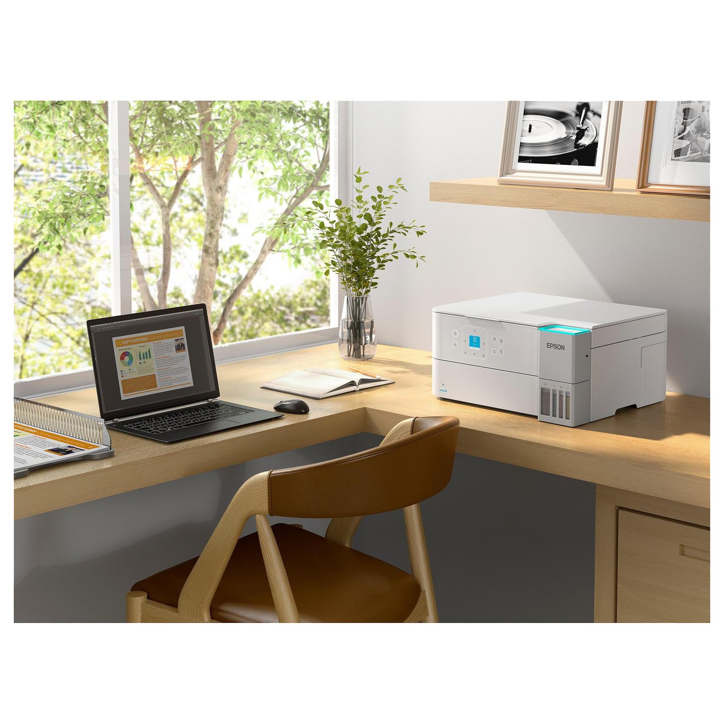 Printer Multifunksional Epson EcoTank ET-2956, A4, Inkjet, Wi-Fi, Printim, Skanim, Kopjim - Bardhë - 7