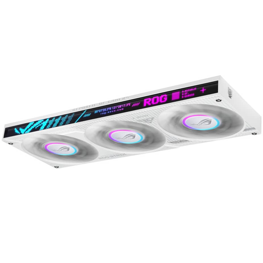 Ftohës për Procesor ASUS ROG Strix LC IV 360 ARGB LCD White Edition / 360mm / 3x120mm / ARGB / LCD 5.08" / AIO - Bardhë - 2