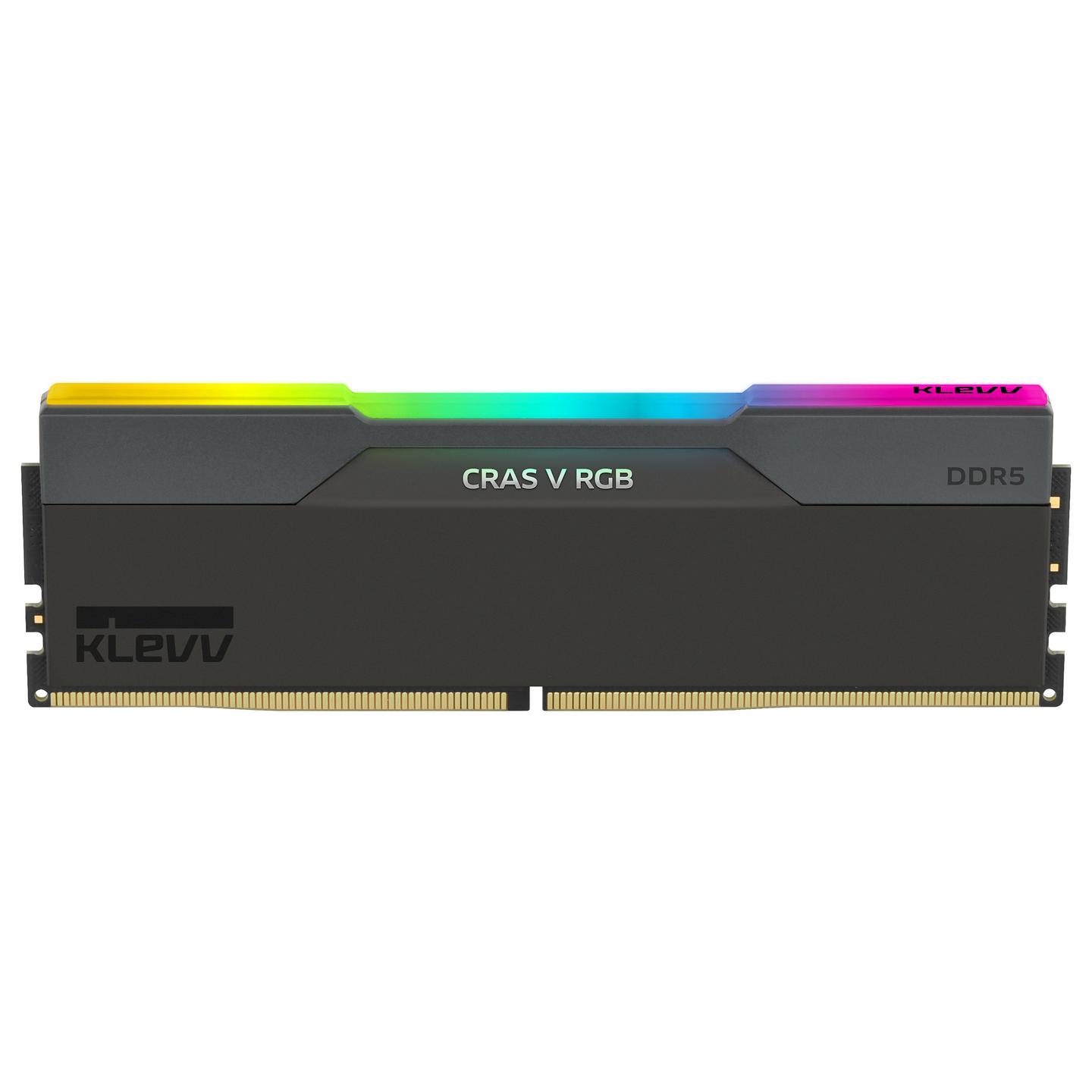 RAM Memorie KLEVV CRAS V RGB, 64GB (2 × 32GB), DDR5, 6000MT/s, CL30-36-36-76, Intel XMP 3.0, AMD EXPO - Zezë - 2