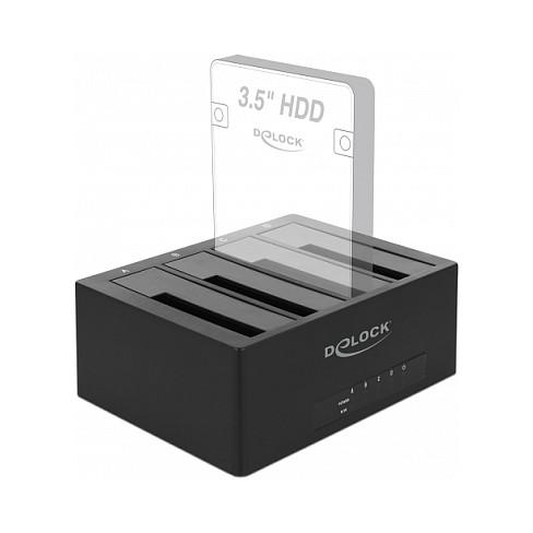 Docking Station DeLOCK 63930 / 4x SATA 2.5-3.5 / USB-C 5Gbps – Zezë - 4
