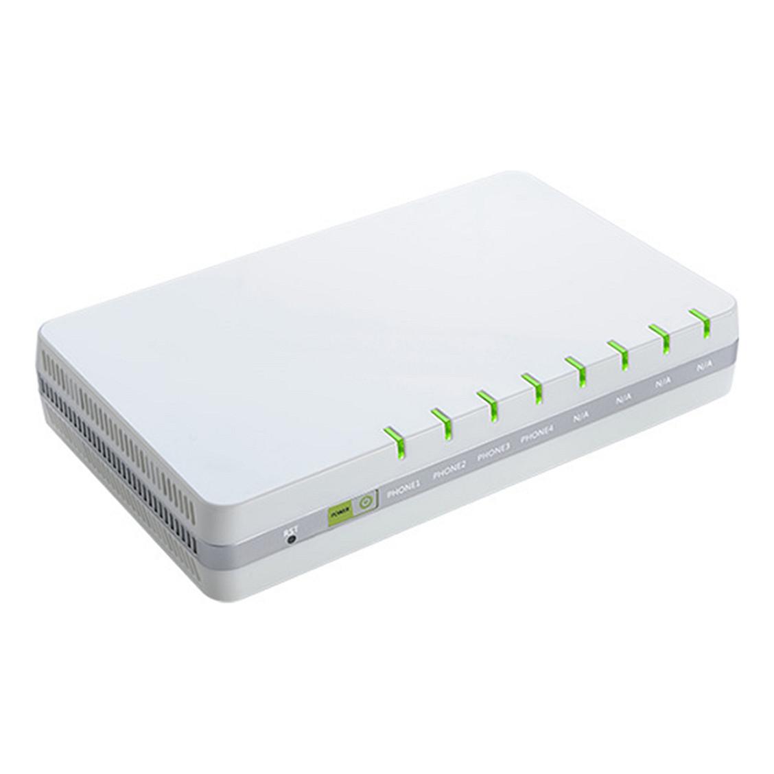 Adapter Analog VoIP Auerswald 4-Port ATA G504 / 90089 / 4x RJ11 / 1x WAN + 1x LAN Gigabit / SIP / T.38 – Zezë/Bardhë - 3