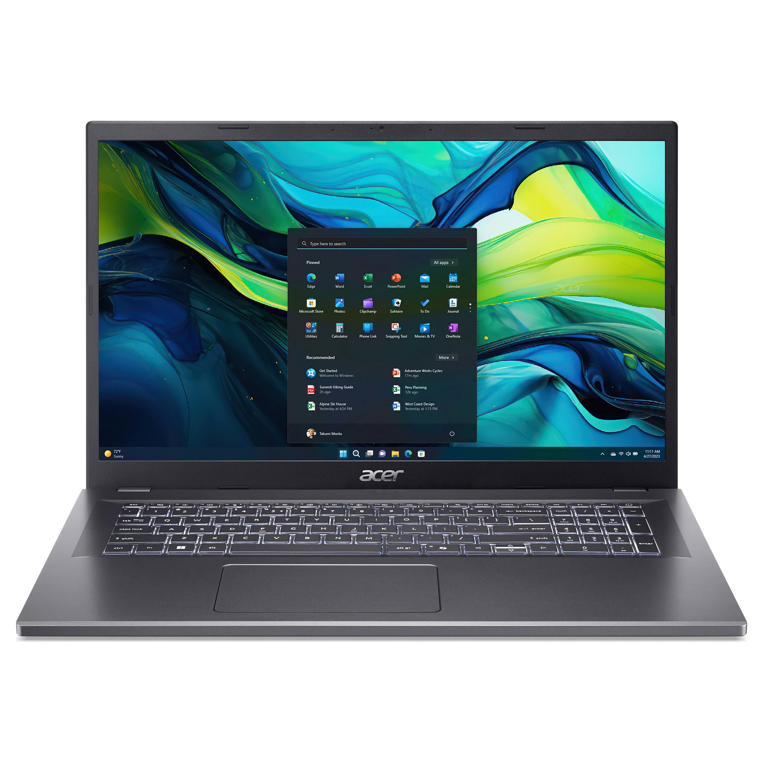 Laptop Acer Aspire 17 A17-51M-51GJ / Core 5 120U / 16GB LPDDR5 / 1TB / 17.3" Full HD IPS / Intel Graphics - Hiri