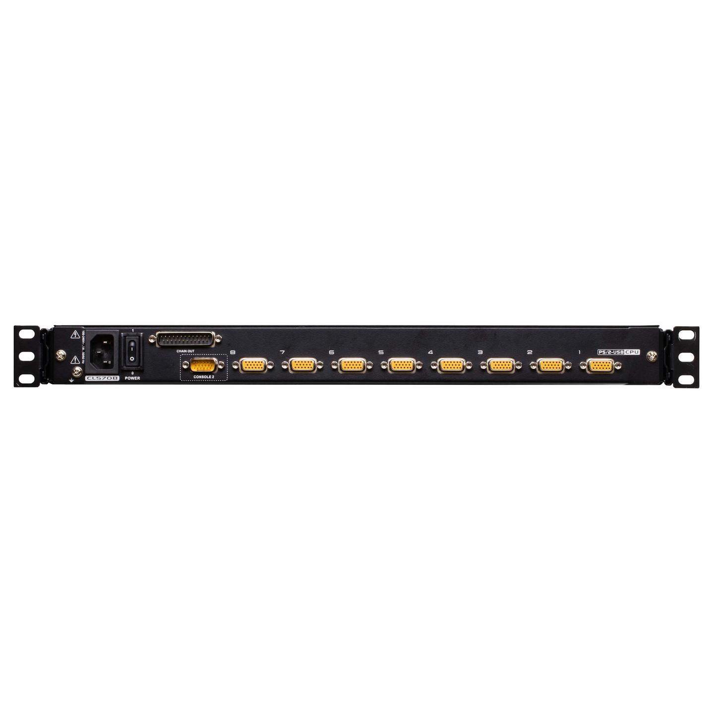KVM Switch ATEN CL5708MW, 8 Porta VGA, Ekran LCD 17.3" Full HD, Tastierë dhe Touchpad të Integruar, USB dhe PS/2, Rackmount 1U - Zezë - 5