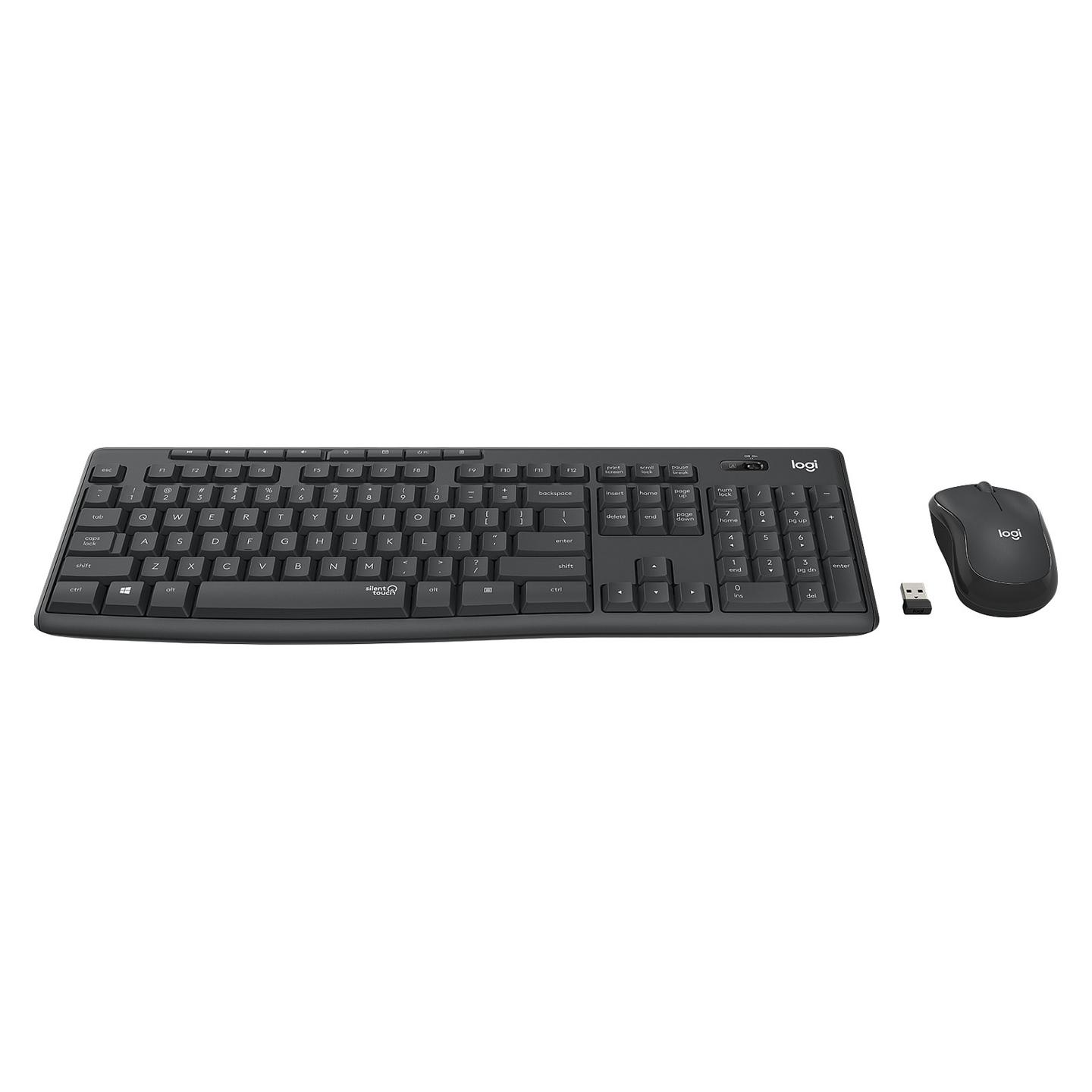 Combo (Tastierë & Maus) Logitech MK295 Silent Wireless, SilentTouch, 2.4 GHz, USB – Grafit - 2