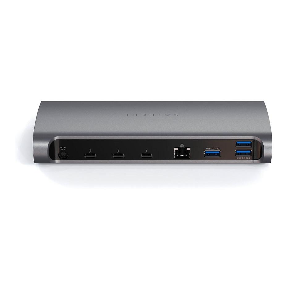 Docking Station Satechi ST-UCT4DM / 4x USB-A / 3x Thunderbolt 4 / Ethernet / Audio / SD / 96W PD / 135W – Hiri - 2