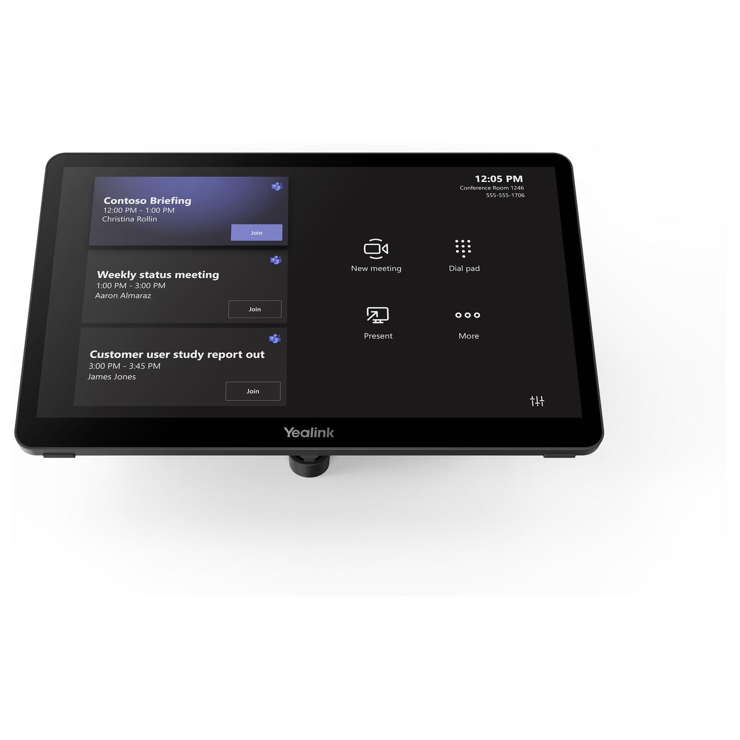 Aksesorë për Konferencë Yealink MTouch Plus / 11.6" / Touch Controller - Zezë