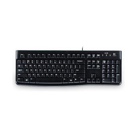 Tastierë me kabllo Logitech K120 for Business, AZERTY (LT), Full-Size, USB - Zezë - 2
