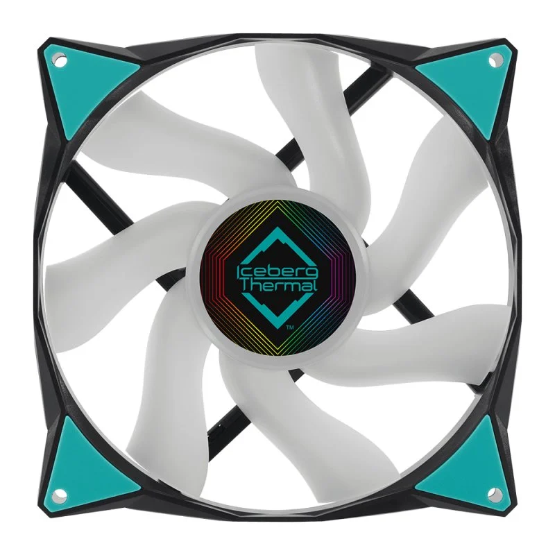 Ftohës për Kasë Iceberg Thermal IceGALE ARGB / 140mm / 500-1600RPM / 96CFM / ARGB - Zezë/Gjelbër - 3