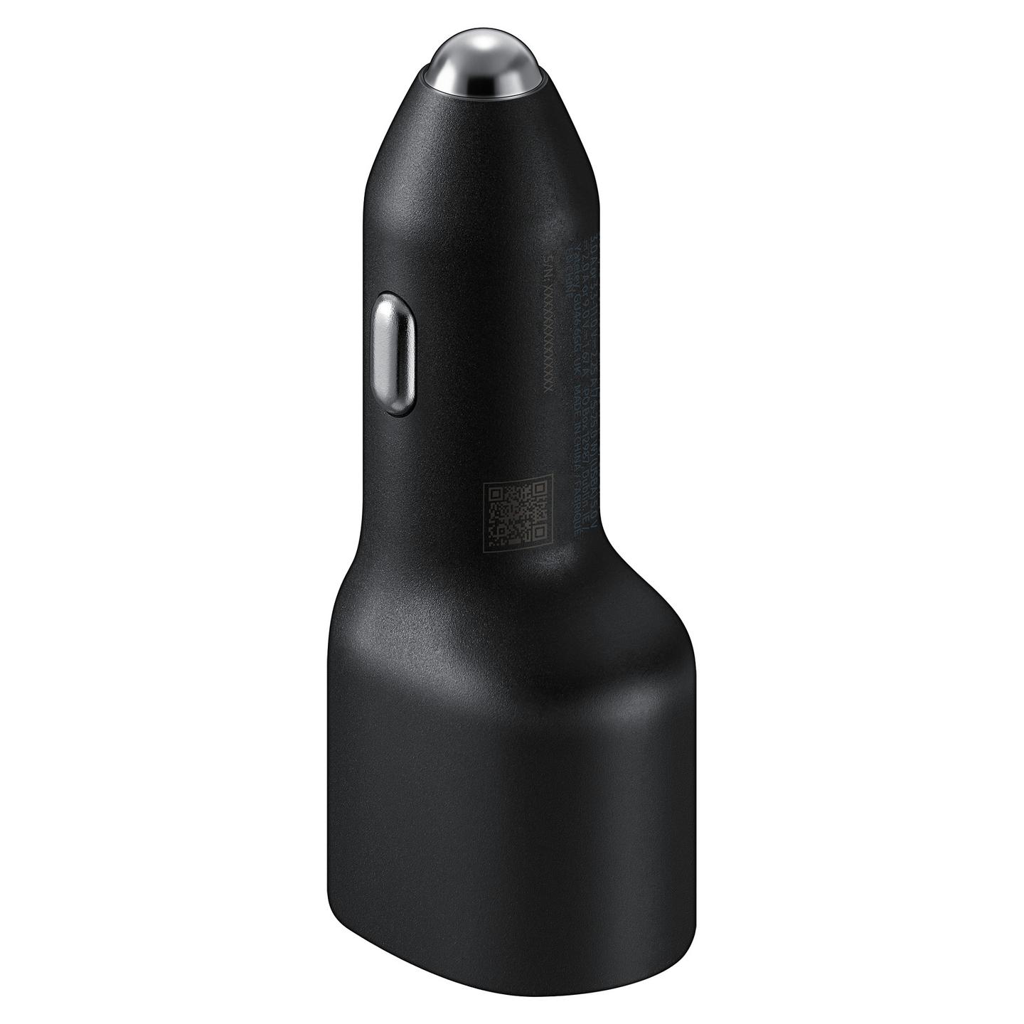 Adapter Telefoni për Veturë Samsung EP-L4020 / 40W / USB-C 25W + USB-A 15W / Super Fast Charging - Zezë - 5