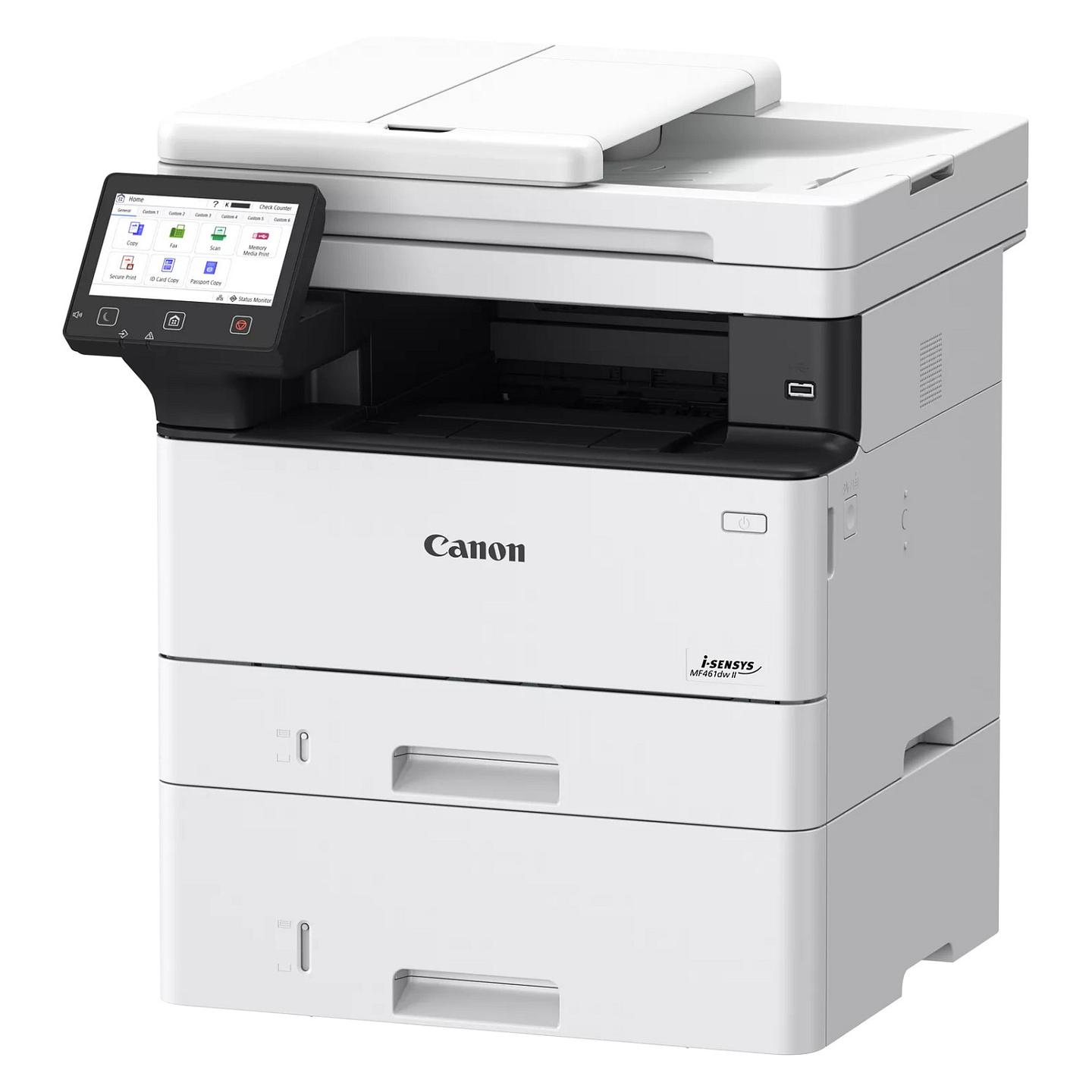 Printer Multifunksional Canon i-SENSYS MF461dw II, A4, 36 ppm, 1200 x 1200 dpi, Duplex, Wi-Fi, Ethernet - Zezë/Bardhë - 2