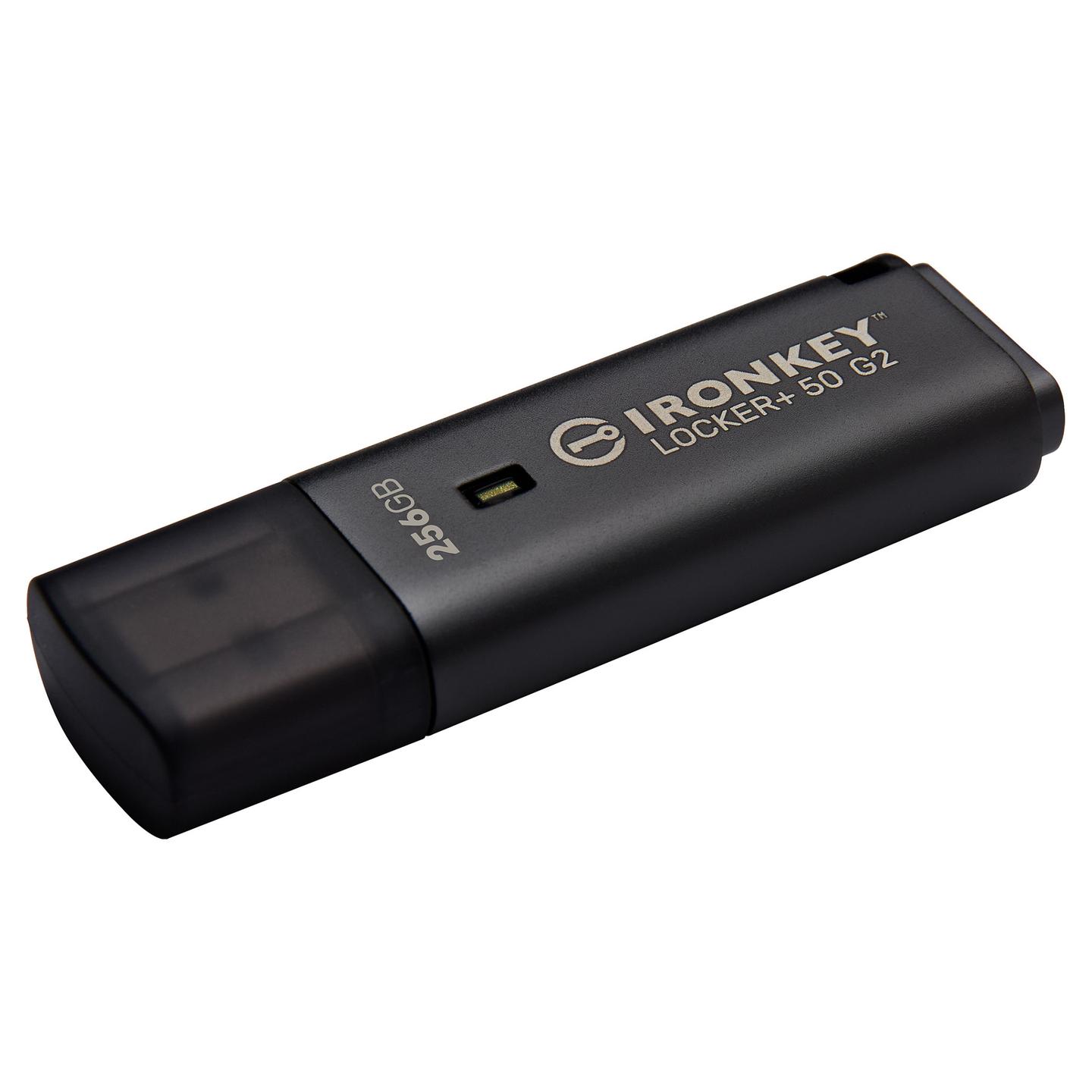 USB Flash Drive Kingston IronKey Locker+ 50 G2, 256GB, USB 3.2 Gen 1, AES 256-bit, FIPS 197 – Zezë - 3